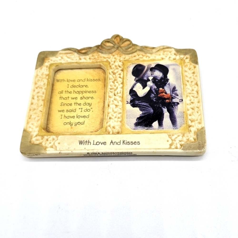 Pretty as a Picture Photo Frame by Enesco "With Love ans Kisses"